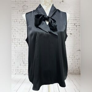 Joie Elegant Black Silky Sleeveless Top Women’s SZ Large